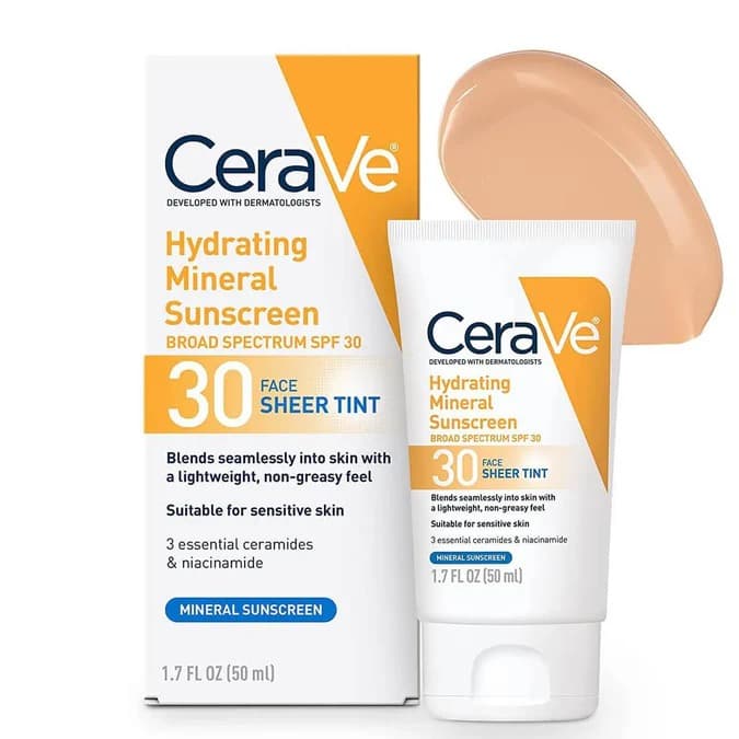 CeraVe Hydrating Mineral Sunscreen SPF 30 75ml